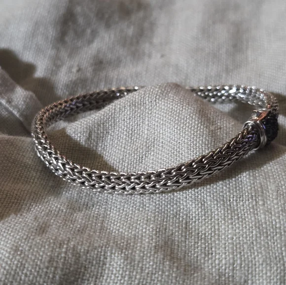 John Hardy Classic Chain Icon Bracelet, Blue Sapphire, SS, 5mm - Picture 2 of 12